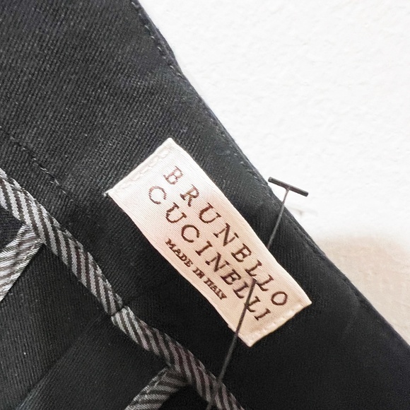 Brunello Cucinelli Black Ankle Pants - Picture 2 of 4